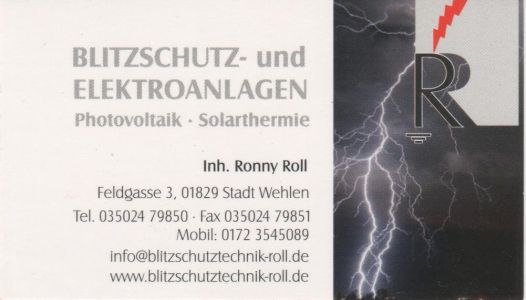 Homepage Blitzschutztechnik Roll