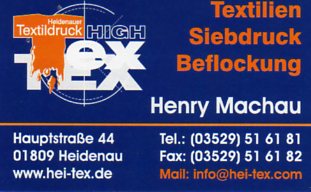 Textildruck High Tex