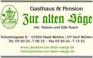 Homepage Pension und Gaststtte Zur alten Sge
